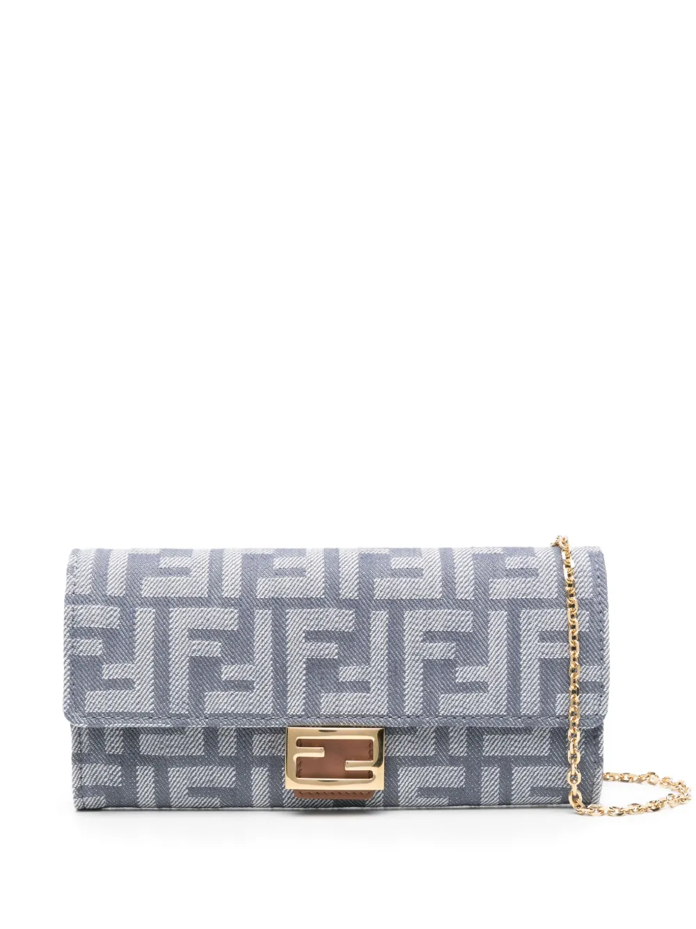 FENDI Baguette Continental clutch Blauw