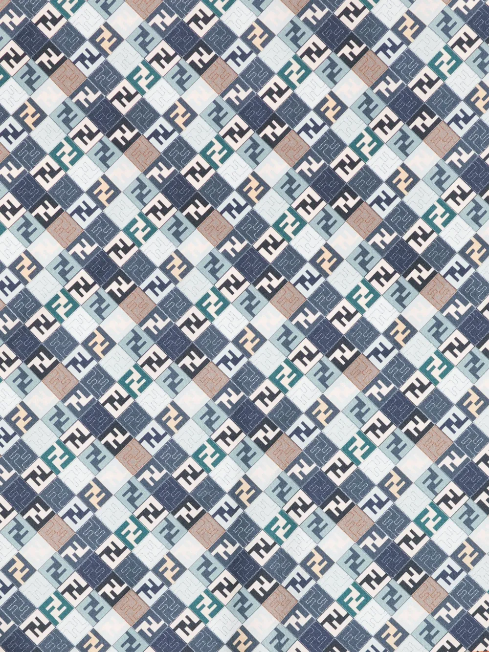 FENDI FF-MOTIF SILK SCARF 
