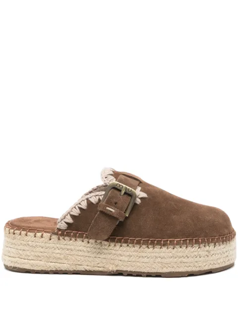 Mou 40mm suede mules