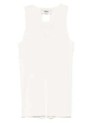 FENDI Fendi Roma Tank Top | Grey | FARFETCH