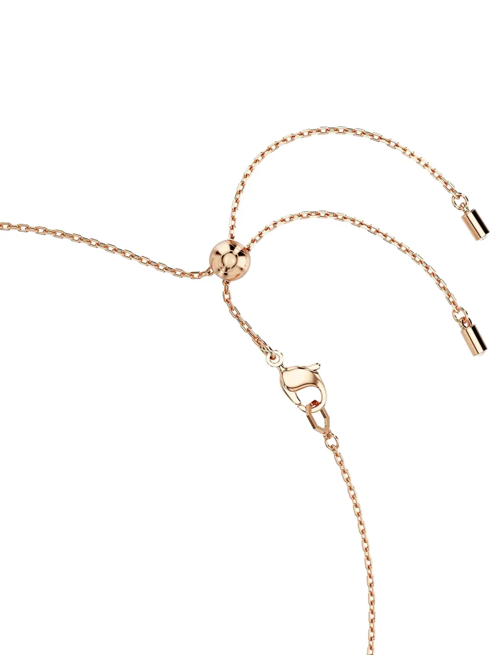 Swarovski Constella rose-gold crystal-embellished necklace - Roze