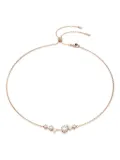 Swarovski Constella rose-gold crystal-embellished necklace - Pink