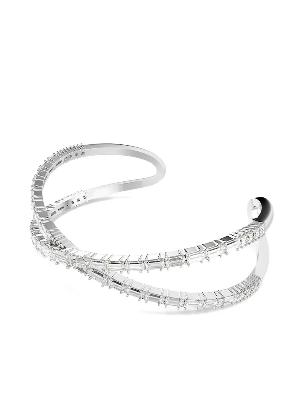 Swarovski Hyperbola crystal-embellished cuff bracelet | Silver | Image 1