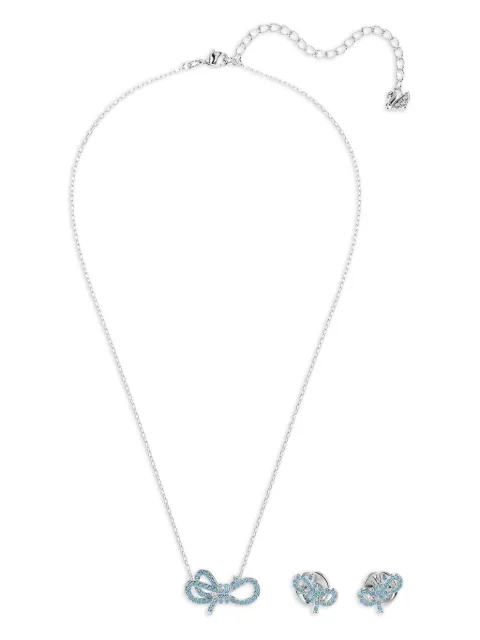 Swarovski Lifelong Bow crystal necklace set