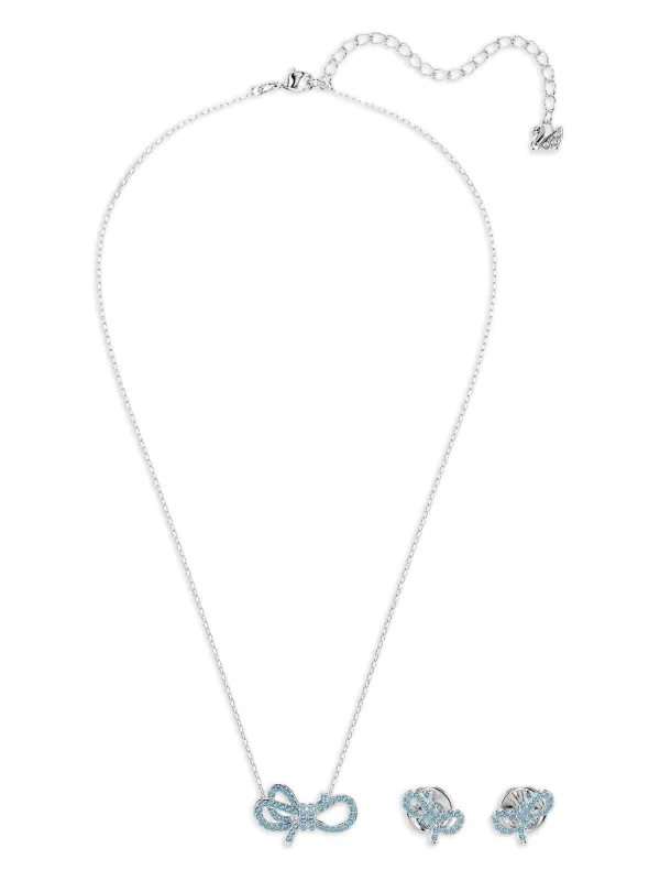 Swarovski Lifelong Bow クリスタル ネックレス セット
