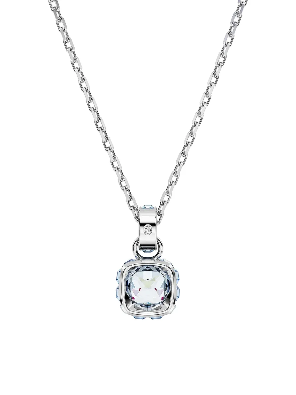 Swarovski Birthstone crystal-embellished chain necklace - Zilver