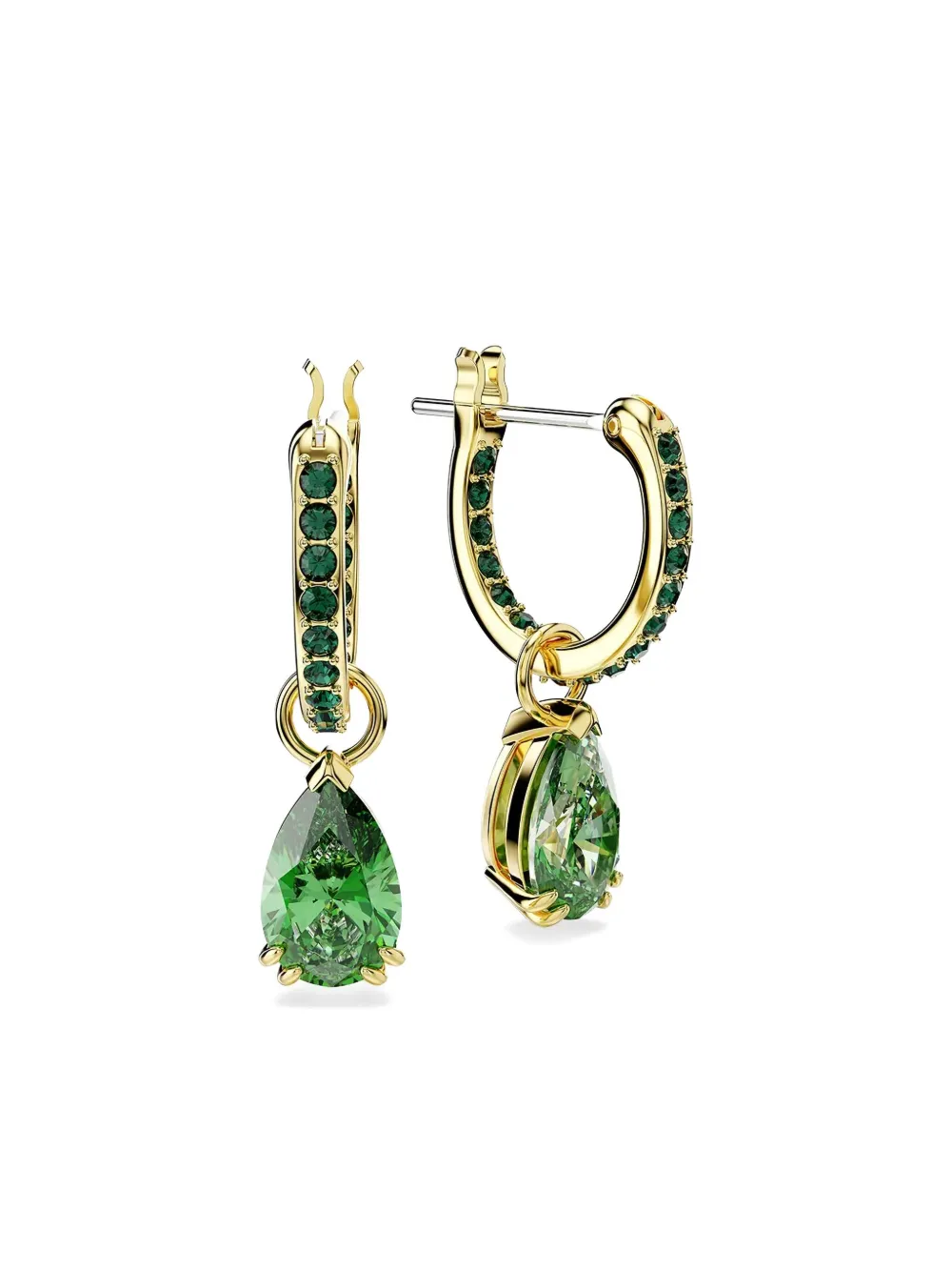 Swarovski Attract peer geslepen oorbellen - Groen