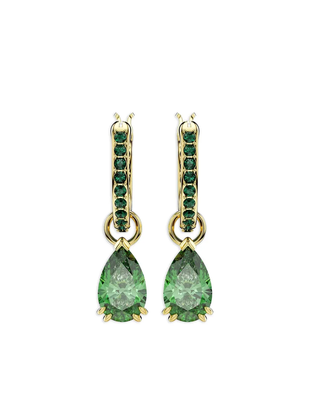 Swarovski Attract ドロップピアス - グリーン Swarovski Attract ドロップピアス - グリーン