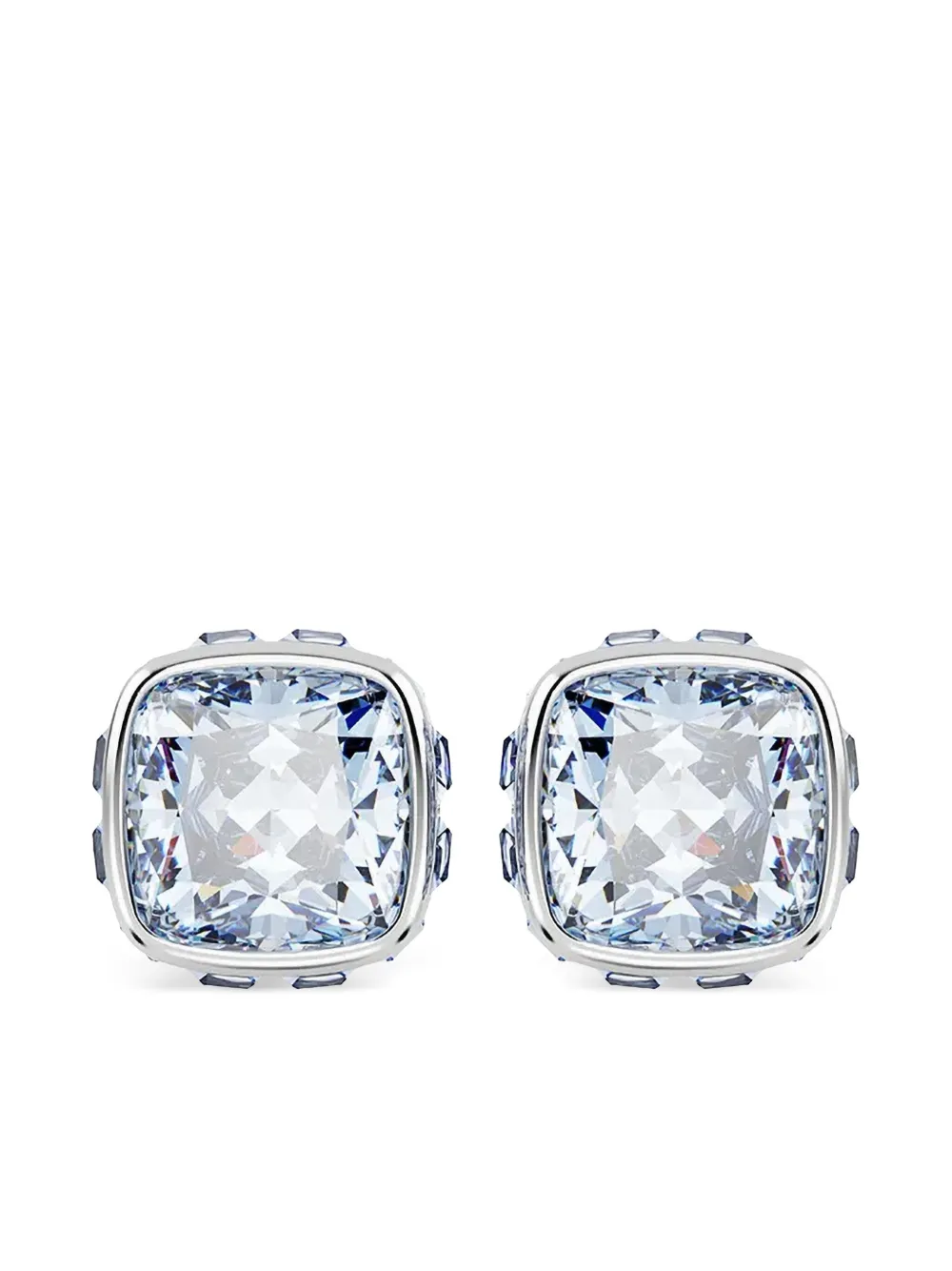 Swarovski cushion-cut crystal earrings - シルバートーン Swarovski cushion-cut crystal earrings - シルバートーン