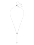 Swarovski rose-crystal y-necklace - Silver