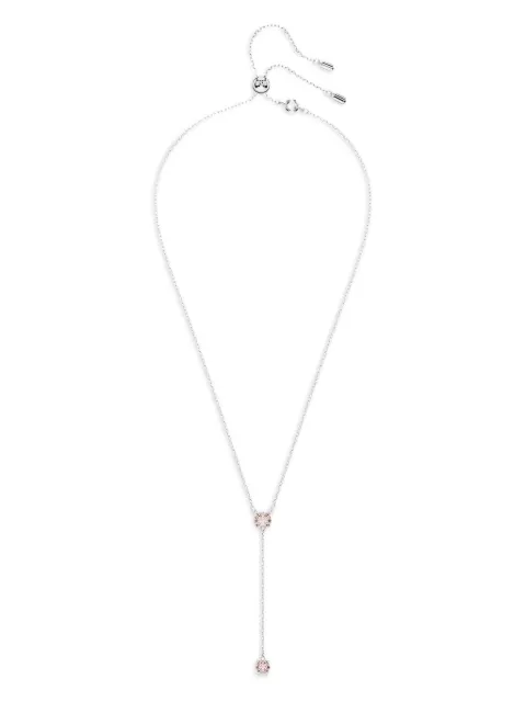 Swarovski rose-crystal y-necklace