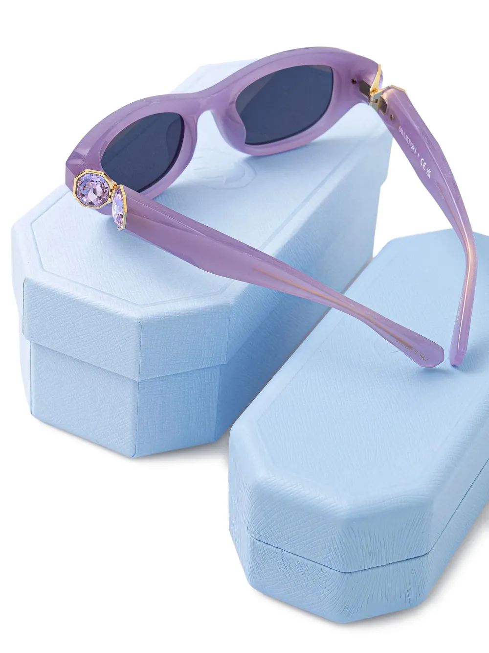 Swarovski Eyewear Zonnebril met cat-eye montuur Paars