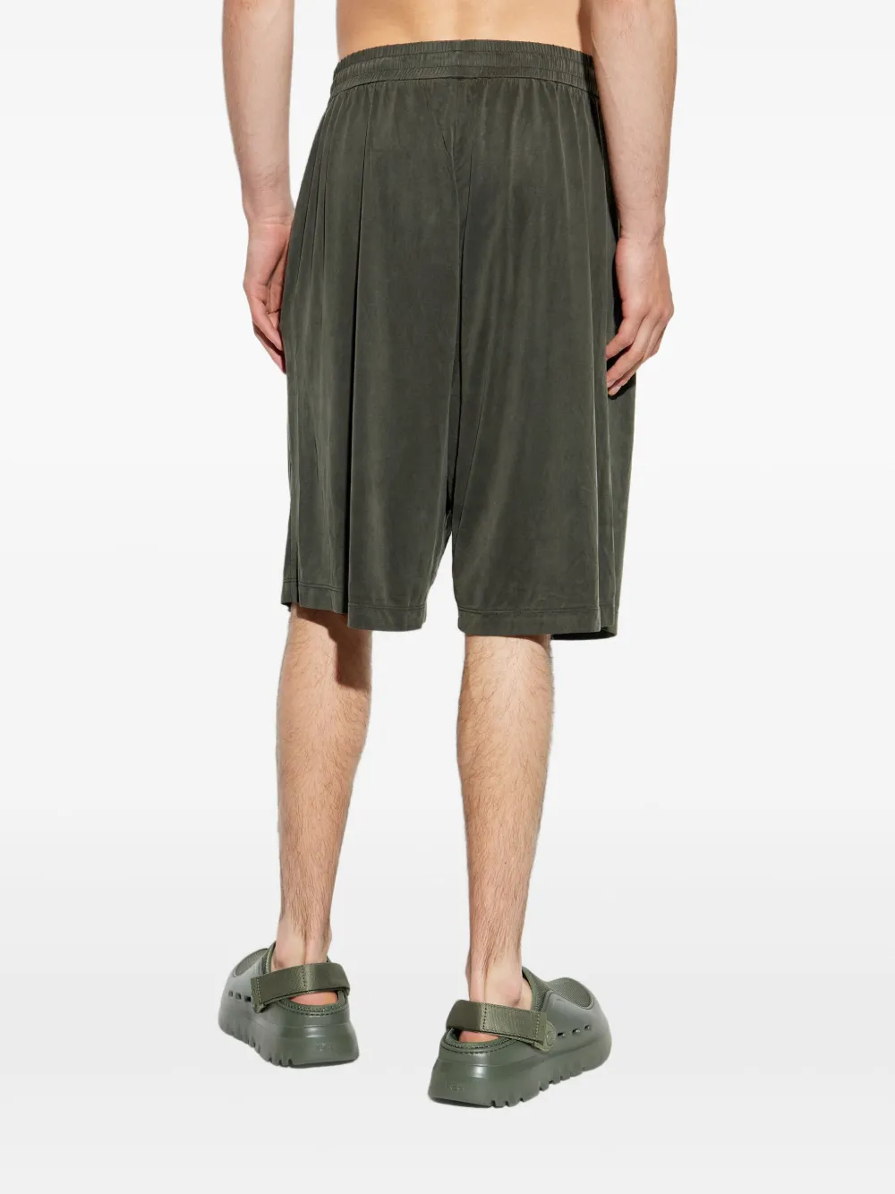 Giorgio Armani Geplooide bermuda shorts Groen