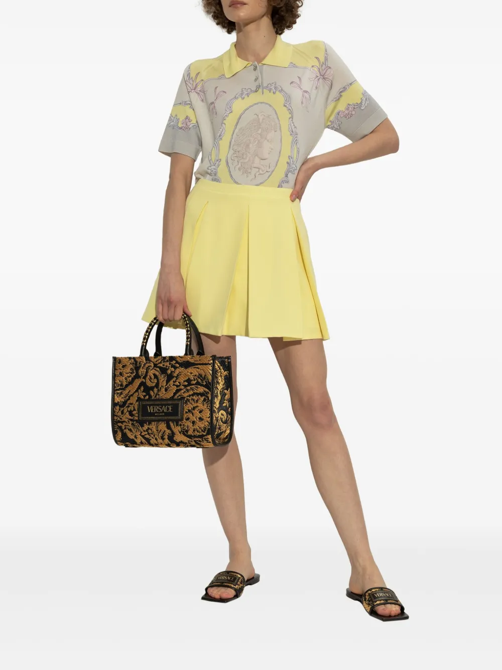 Versace Theia Barocco mules Black