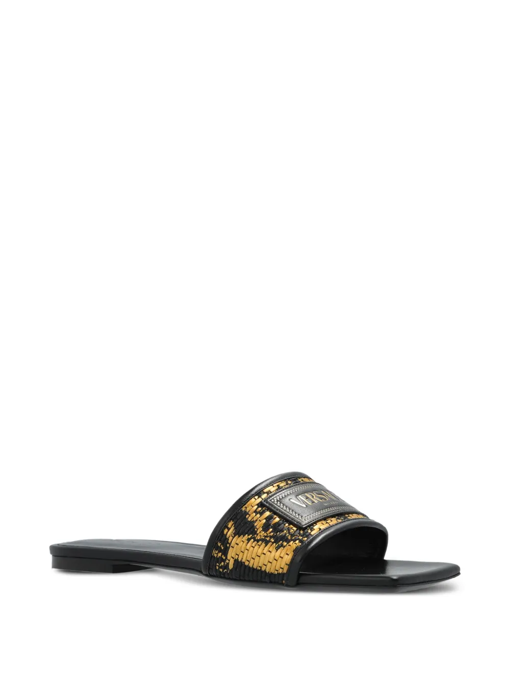 Versace Theia Barocco mules - Zwart