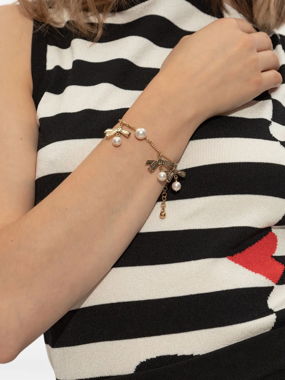 Jimmy Choo ribbon bracelet - Goud