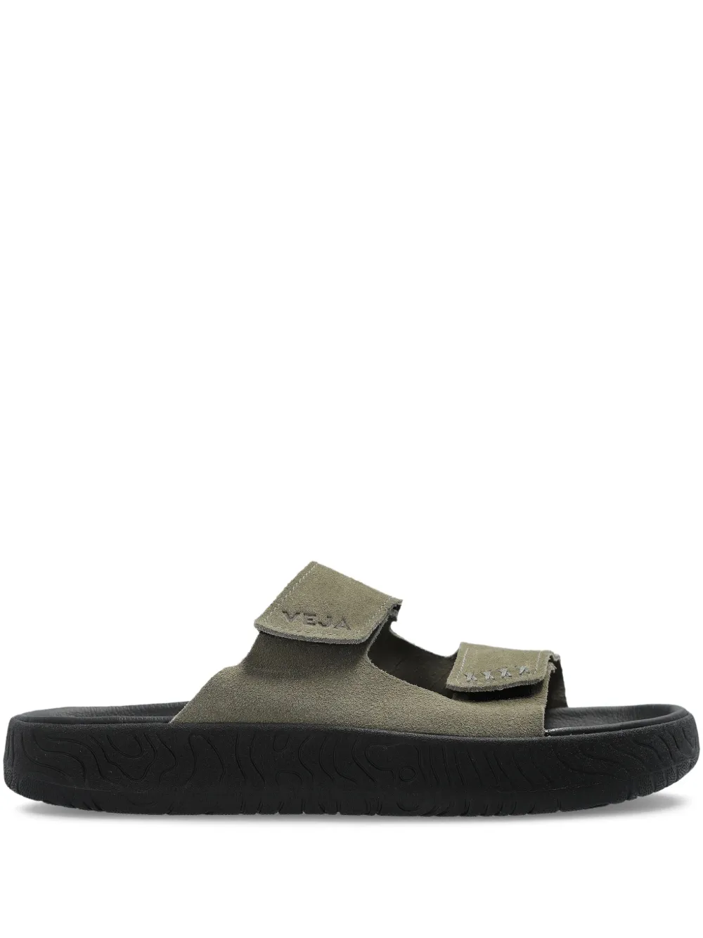 VEJA leather sandals Groen