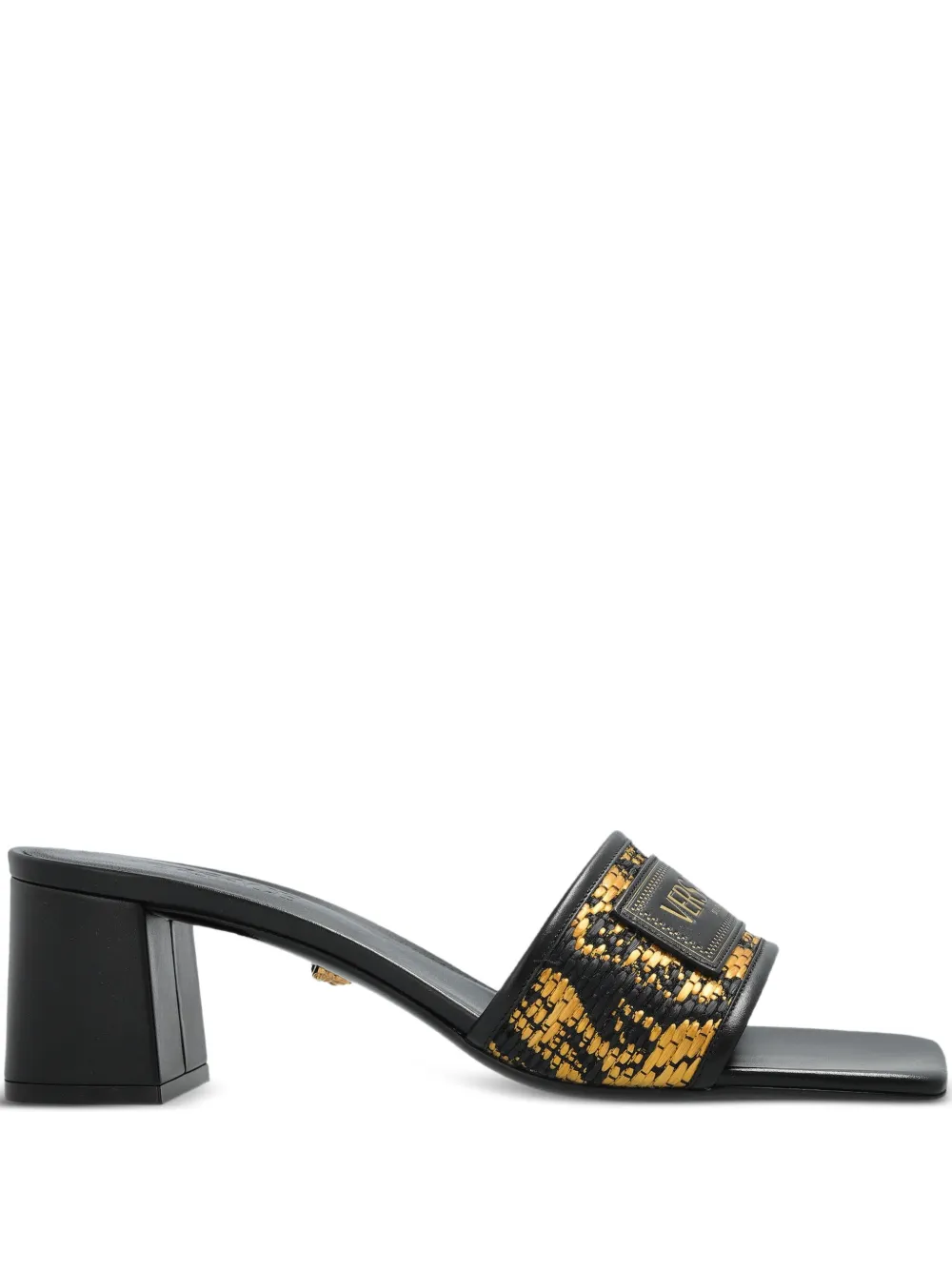 Versace 55mm Theia Barocco mules Zwart