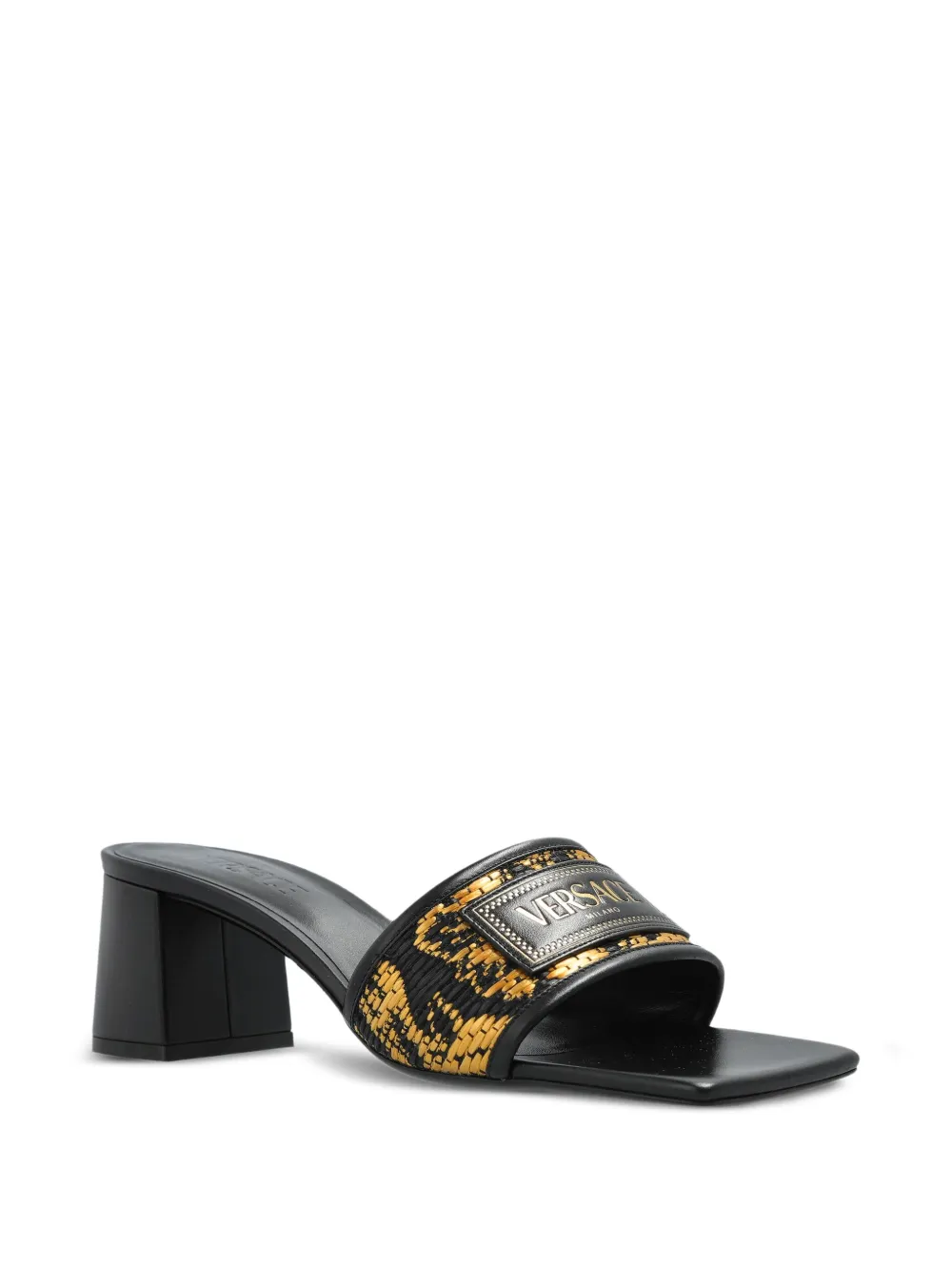 Versace 55mm Theia Barocco mules - Zwart