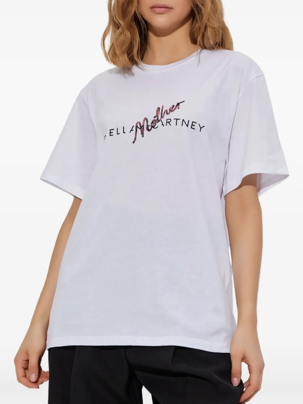 Stella McCartney Katoenen T-shirt Wit
