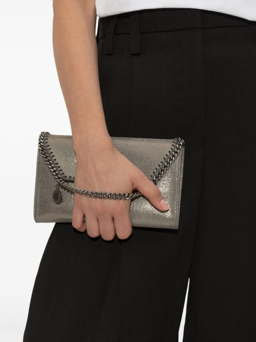 Stella McCartney Falabella clutch bag - Beige