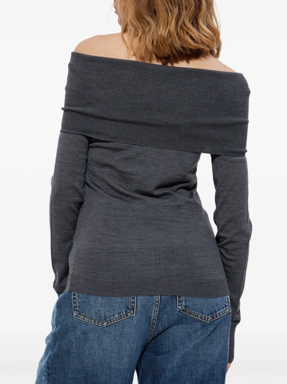 Stella Mccartney Shoulder Knitwear Stretch Ribbed Sleeves