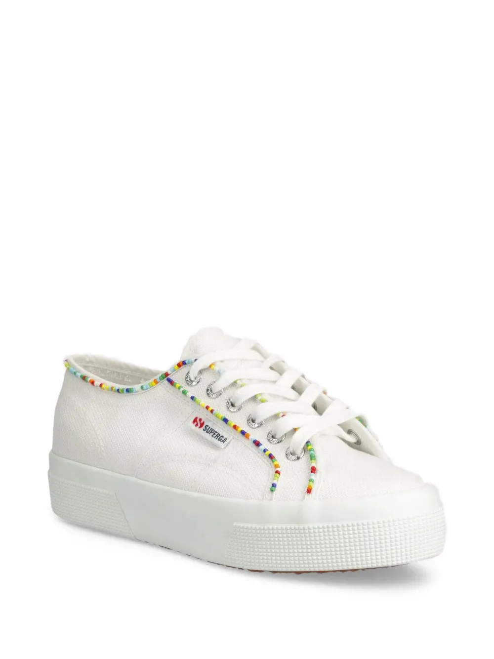 Superga 2740 sneakers met veelkleurige kralen - Wit