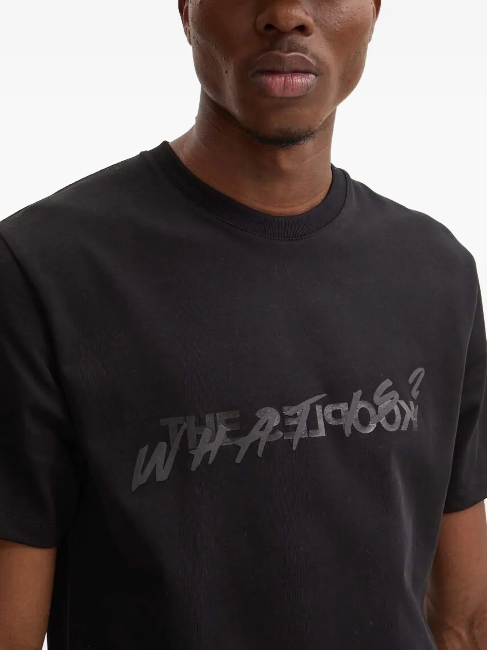 The Kooples What Is T-shirt Mit Grafischem Print In Black