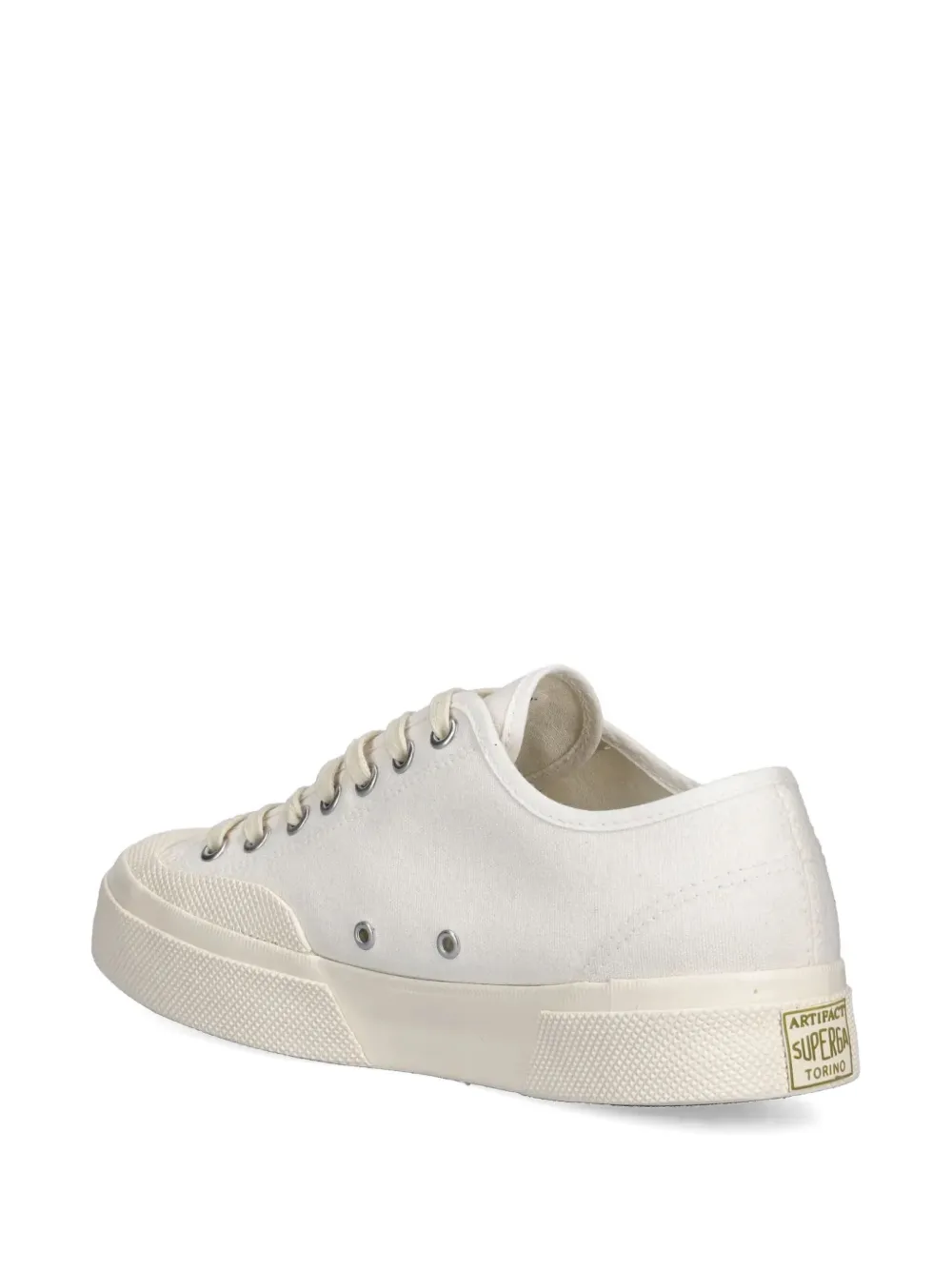 Superga canvas lace-up sneakers White