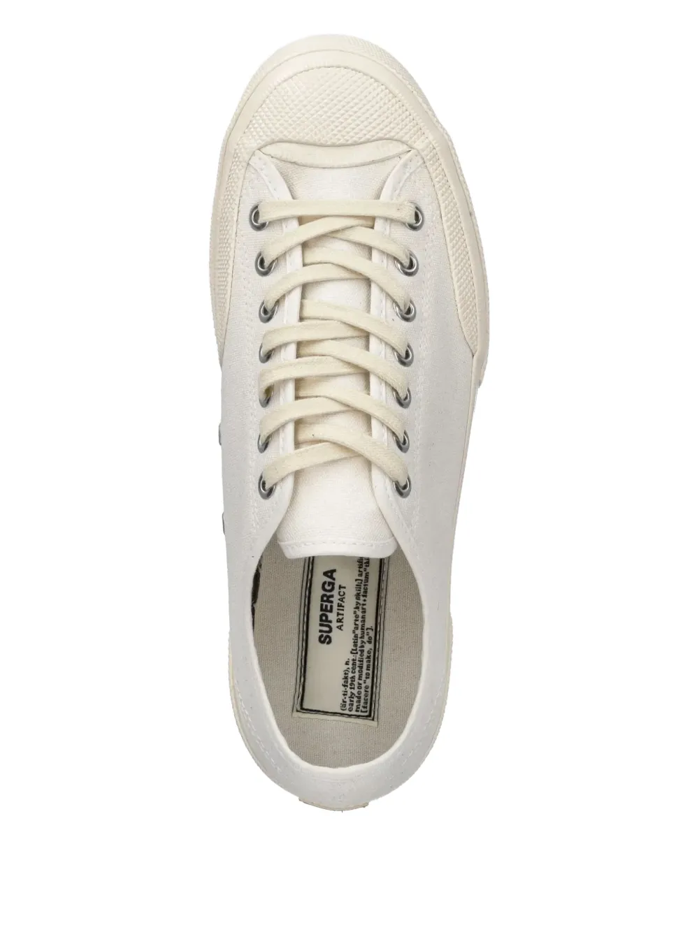 Superga canvas lace-up sneakers White