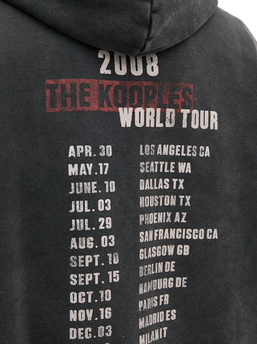 The Kooples Eagle-print Hoodie In Gray