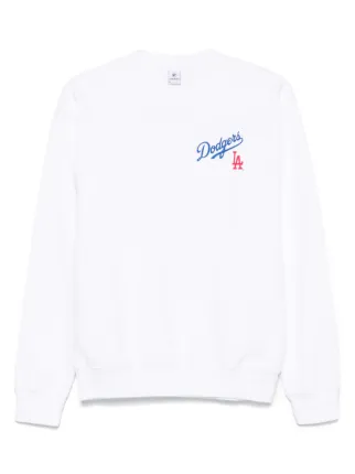 Sporty & Rich Dodgers Serif Sweatshirt | White | FARFETCH