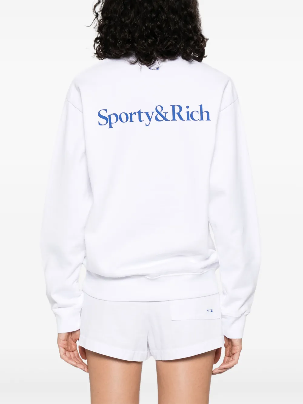 Sporty & Rich Dodgers Serif sweater Wit