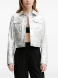 The Kooples metallic-effect jacket - Grey