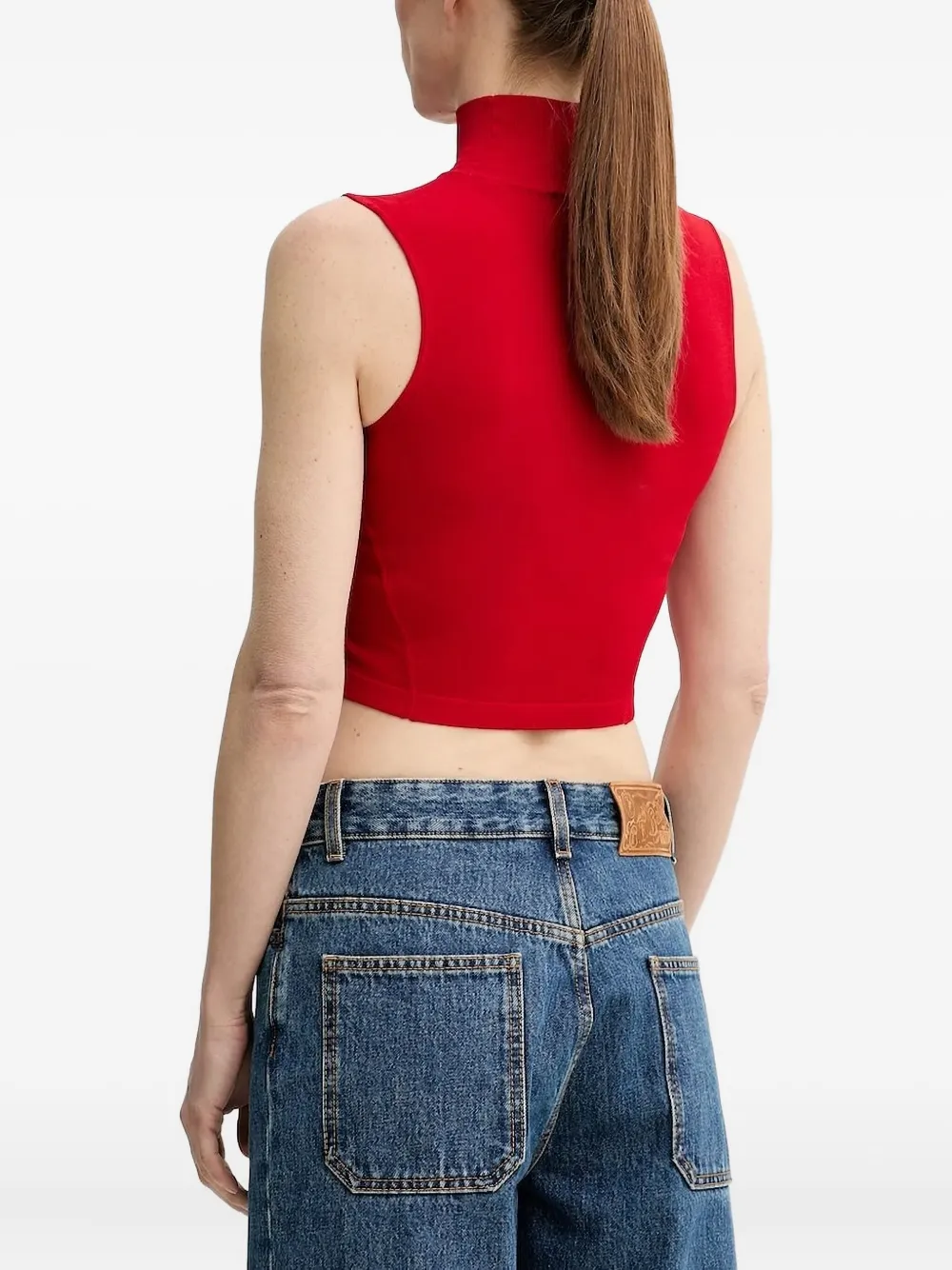  The Kooples High-neck Sleeveless Top - Red 