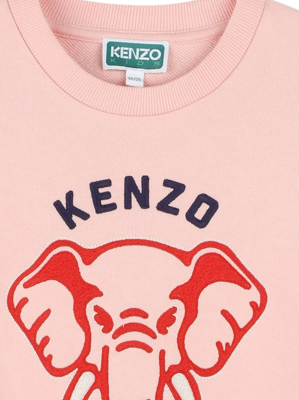 Kenzo Kids Sweater met geborduurd logo Roze