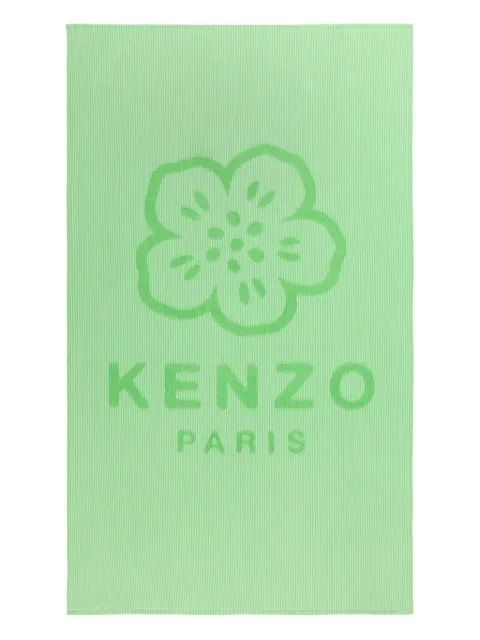 Kenzo serviette rayée à logo
