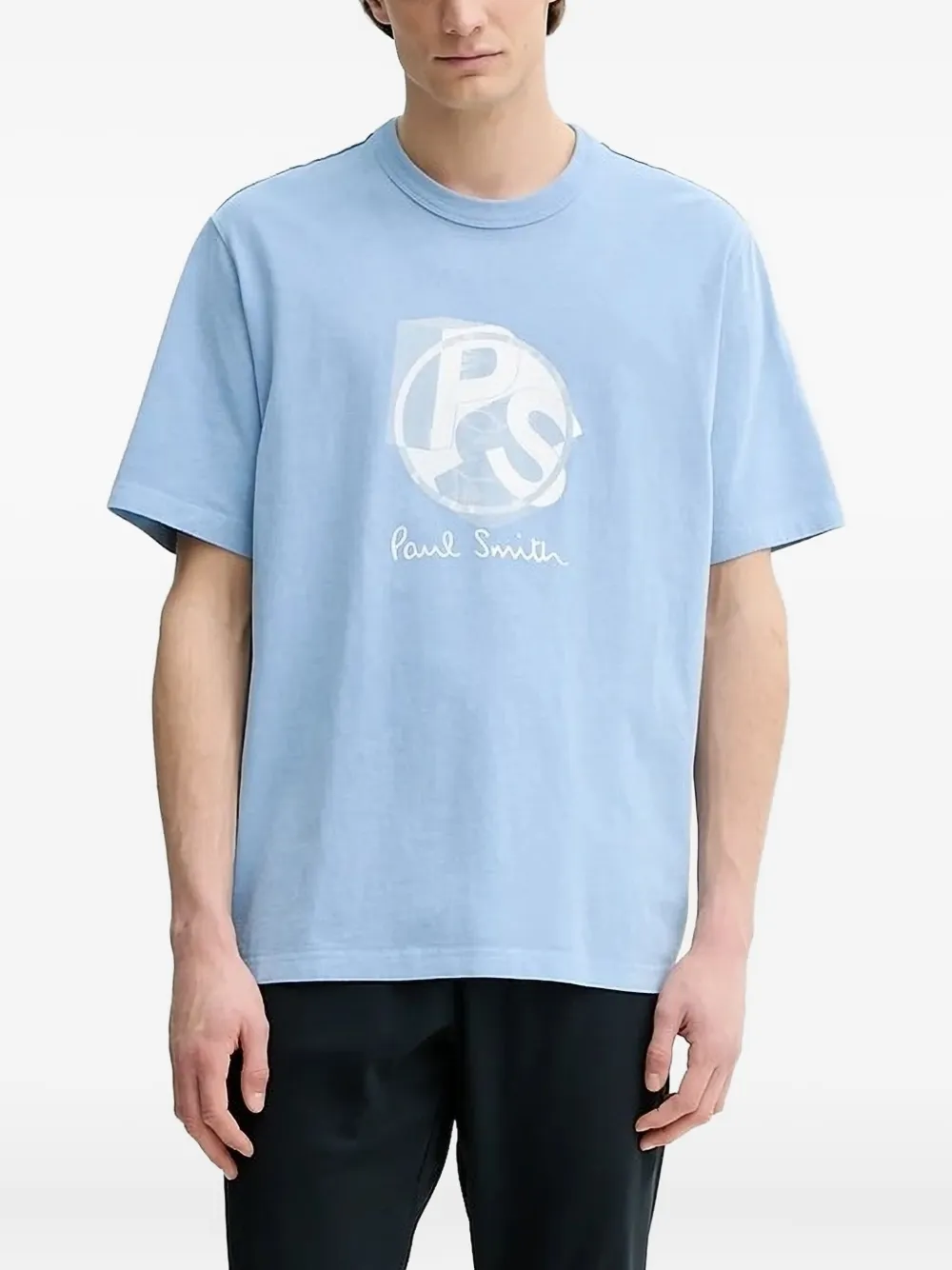 PS Paul Smith logo-print T-shirt - ブルー PS Paul Smith logo-print T-shirt - ブルー