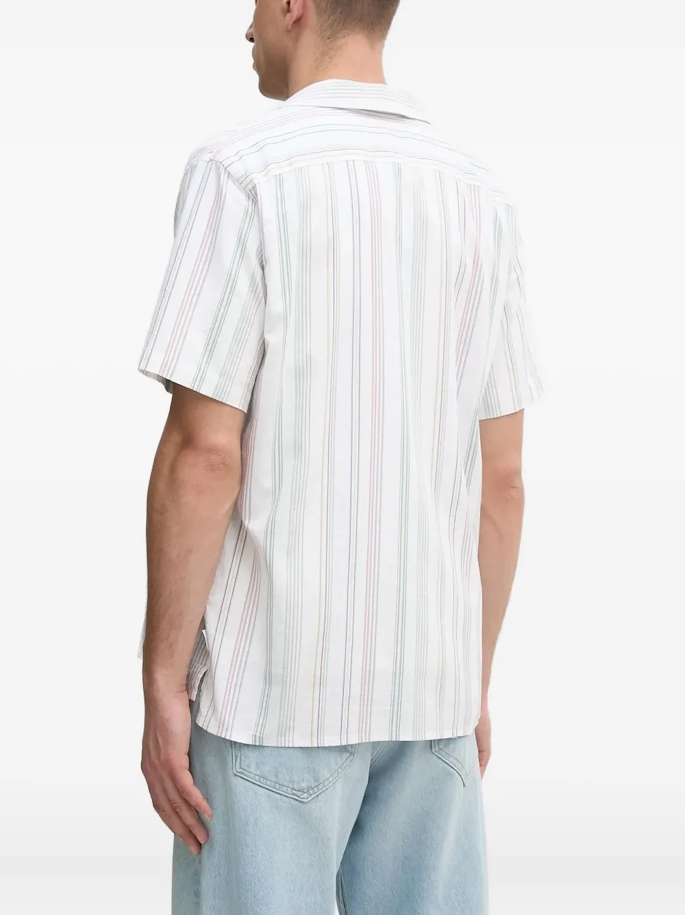 PS Paul Smith striped short-sleeve shirt - Wit
