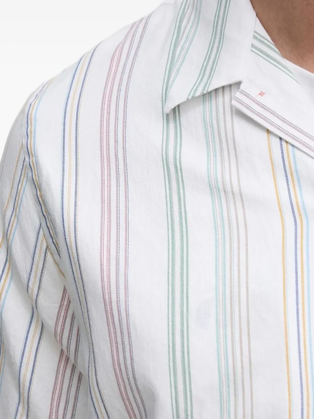 PS Paul Smith striped short-sleeve shirt Wit