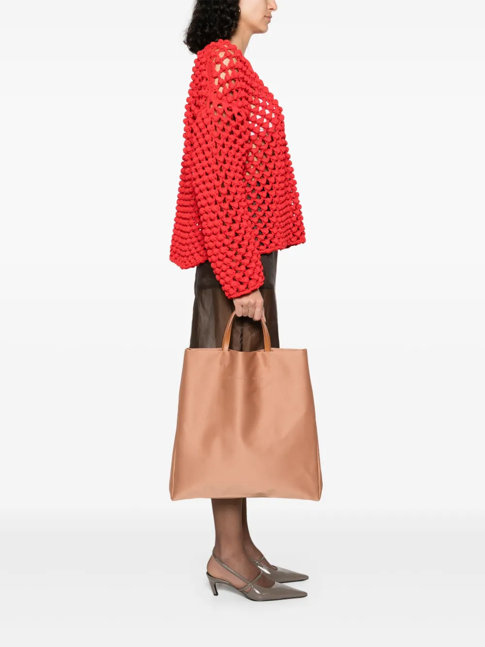 Carven Jeanne tote bag - Bruin