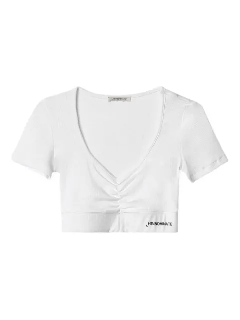 HINNOMINATE ribbed V-neck T-shirt