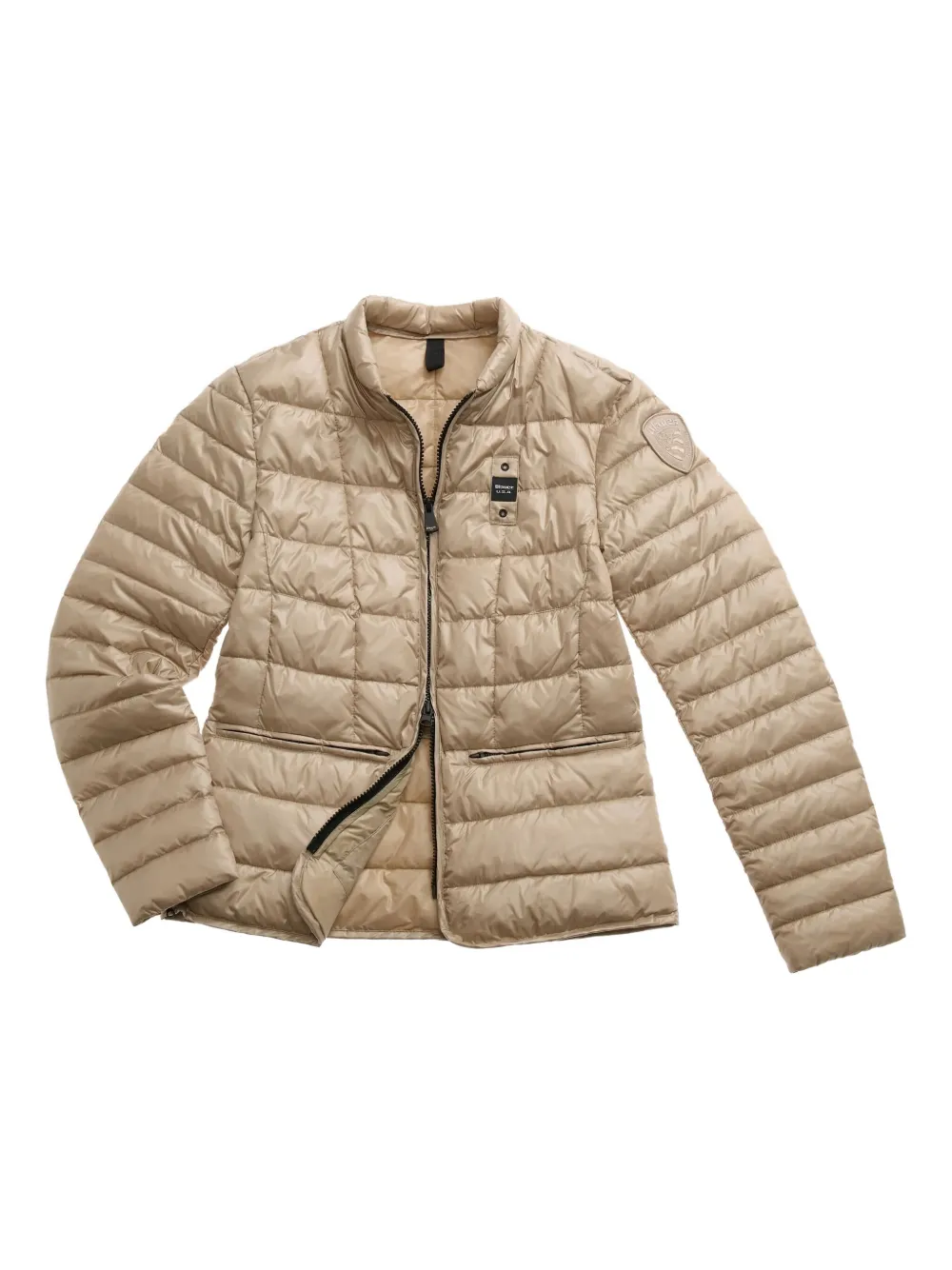 Blauer Oriole Zip-up Puffer Jacket In Neutral