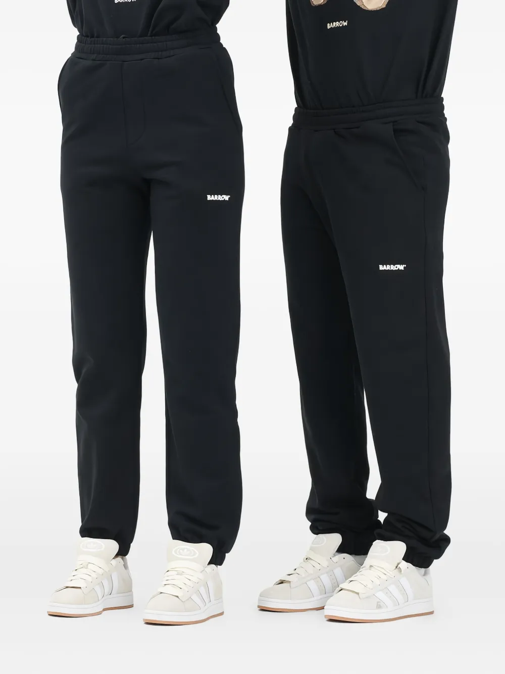 BARROW Trainingsbroek met geborduurd logo Zwart