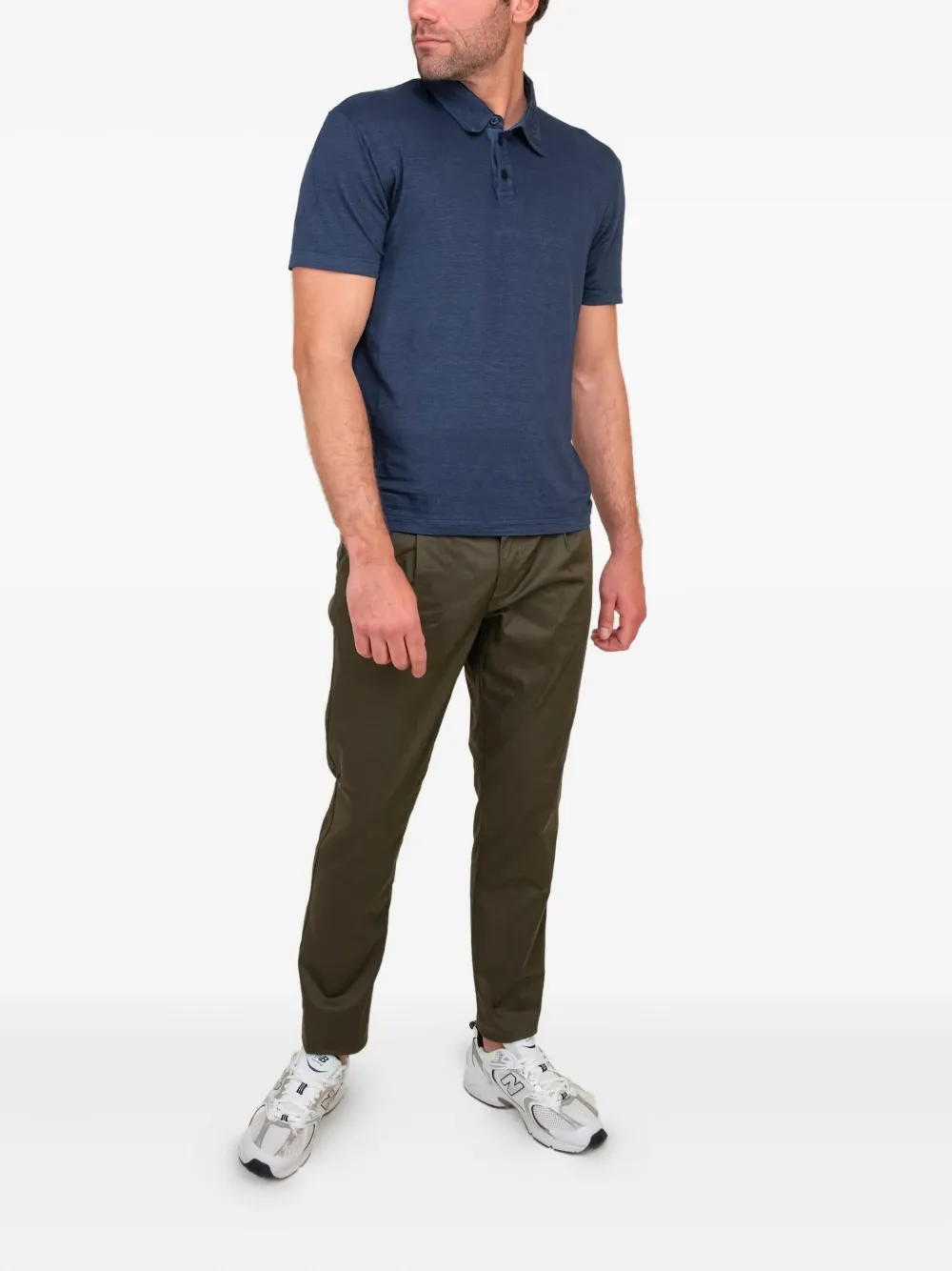 Daniele Fiesoli short-sleeved polo shirt - Blauw