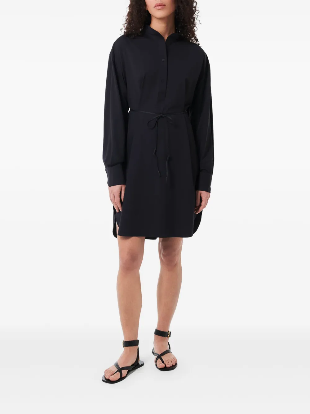 RRD Kor Wom midi-jurk met ceintuur - Zwart