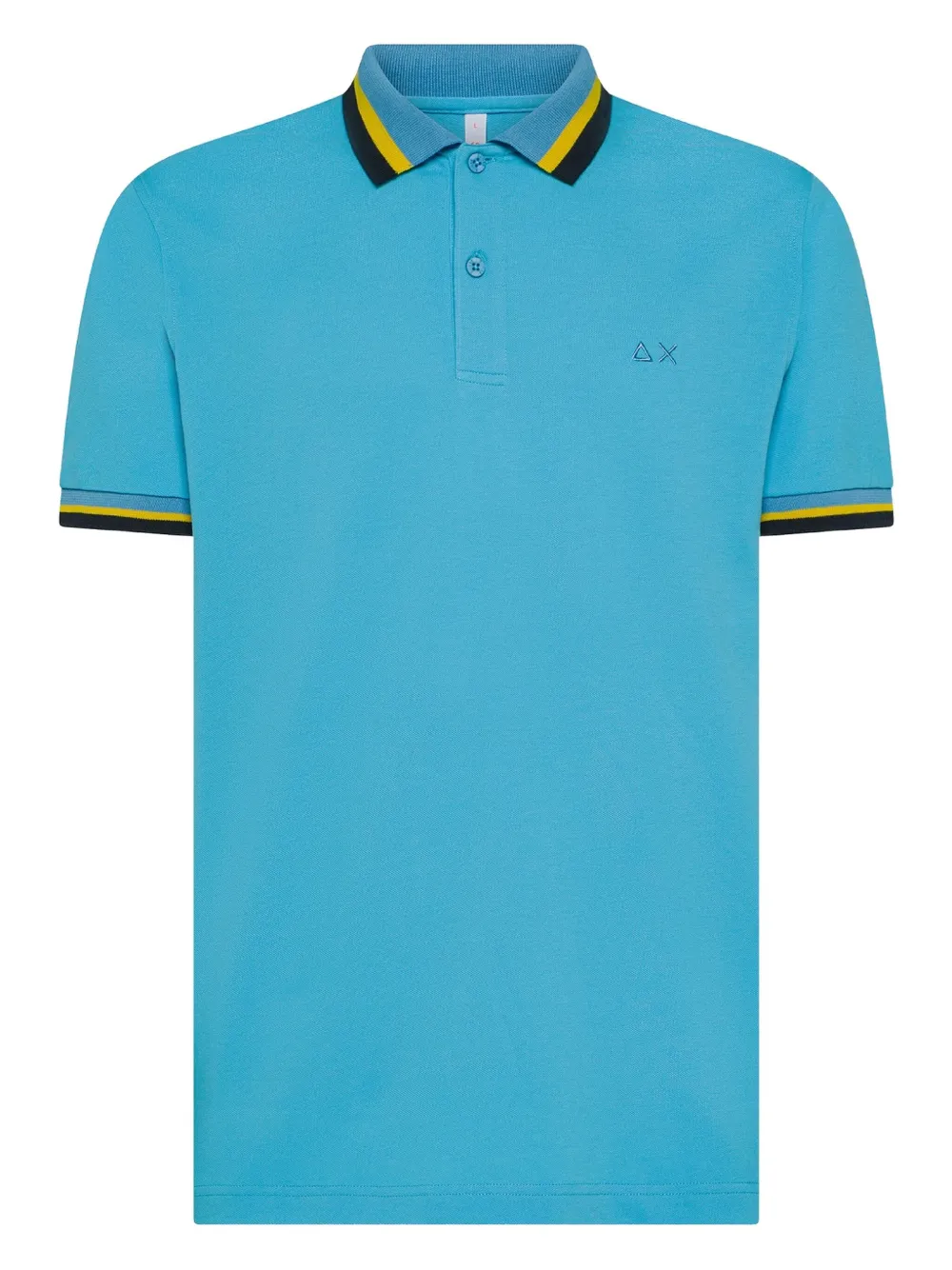 Sun68 tipped-collar polo shirt - Blauw