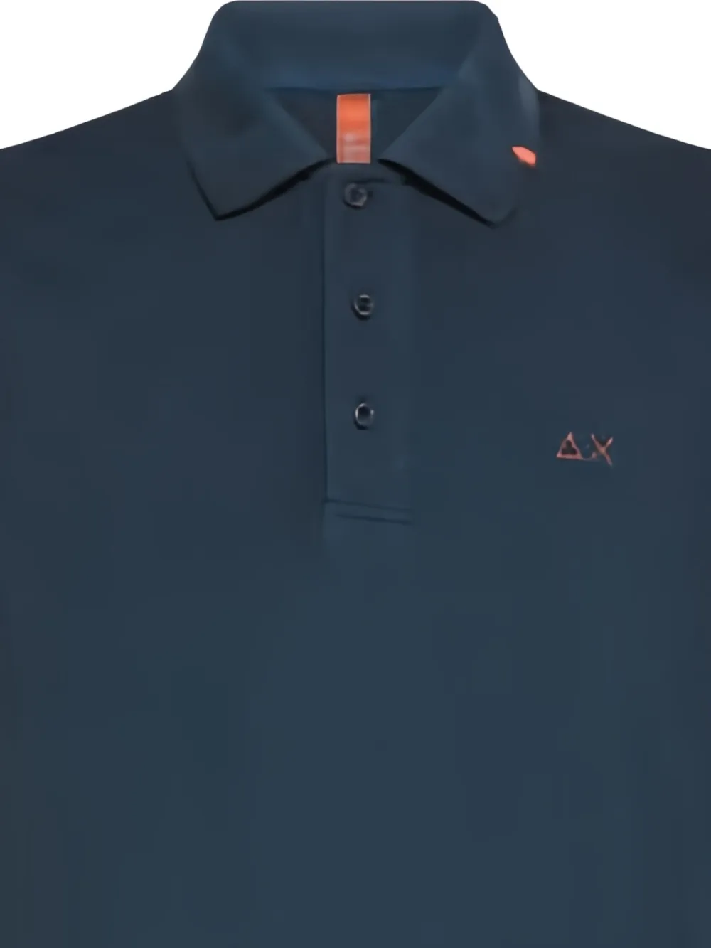 Sun68 Poloshirt met contrasterende kraag - Blauw