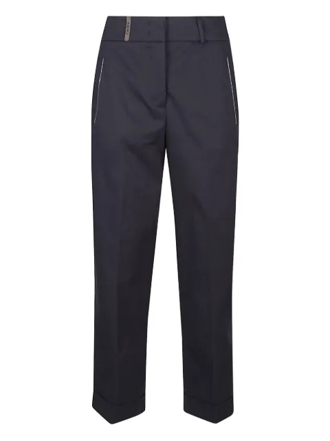 Peserico pantalones con detalles de cristal