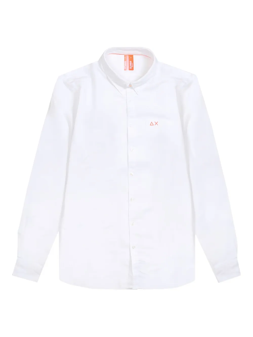 Sun68 embroidered-pocket long-sleeve shirt - ホワイト Sun68 embroidered-pocket long-sleeve shirt - ホワイト